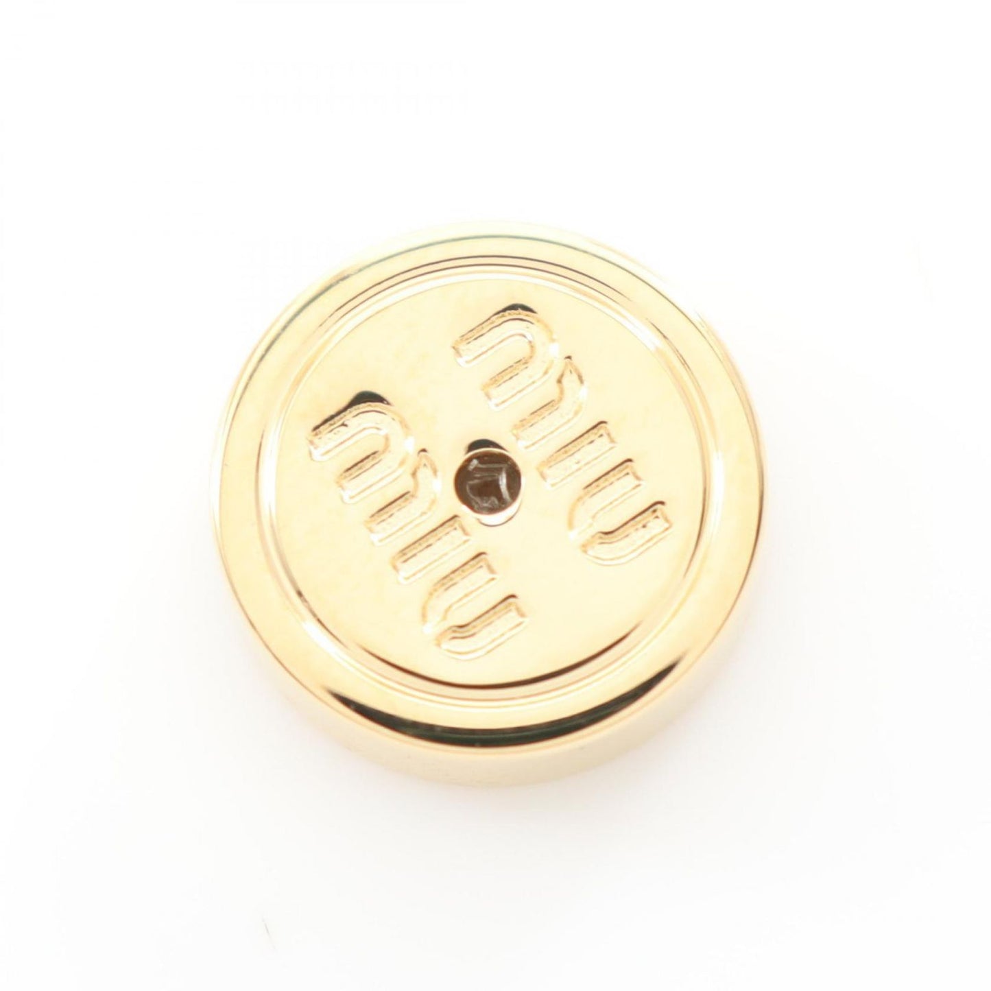 Miu Miu Gold & Black GP Earrings - Exquisite Luxury