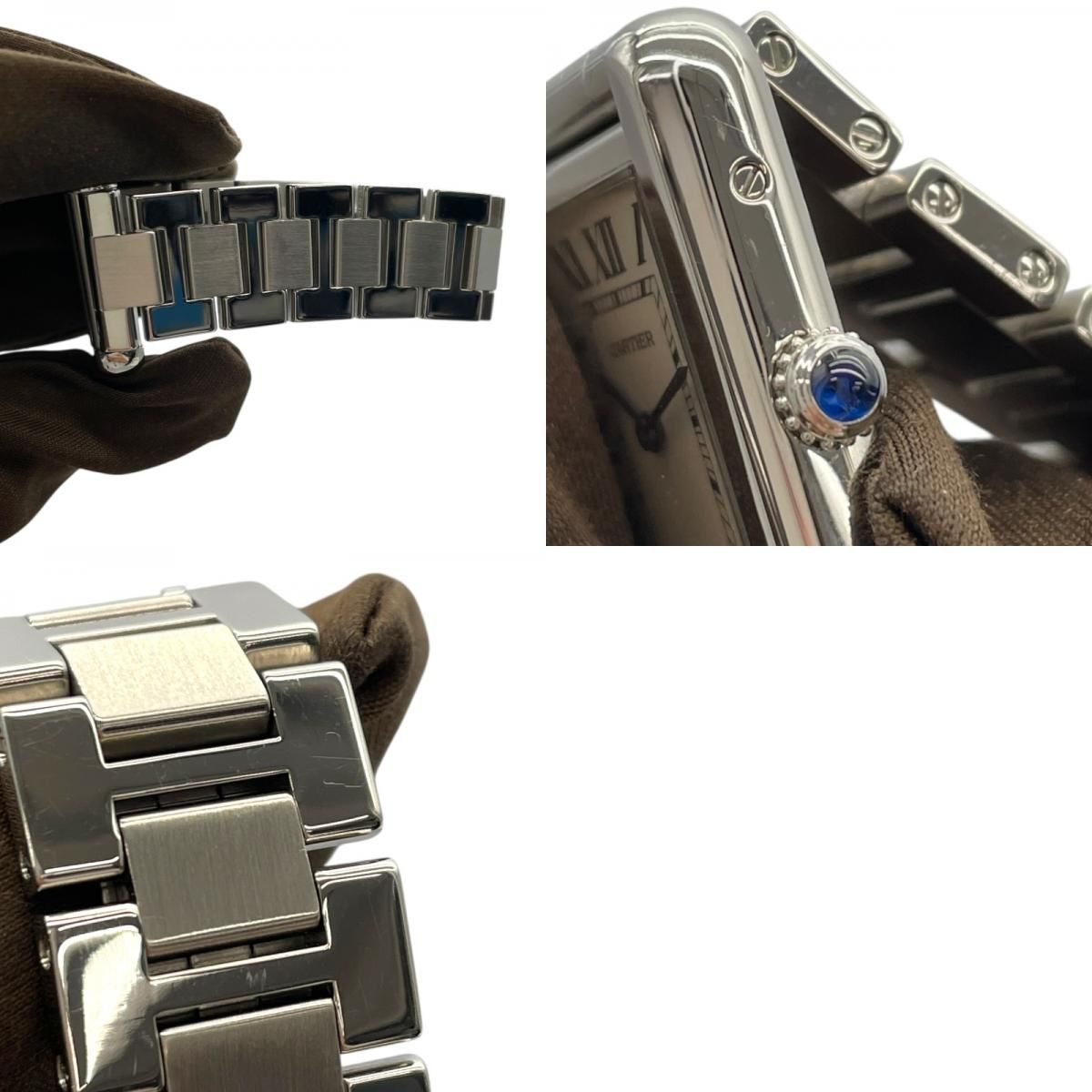 Cartier Tank Solo SM W5200013 White SS Quartz Ladies Watch