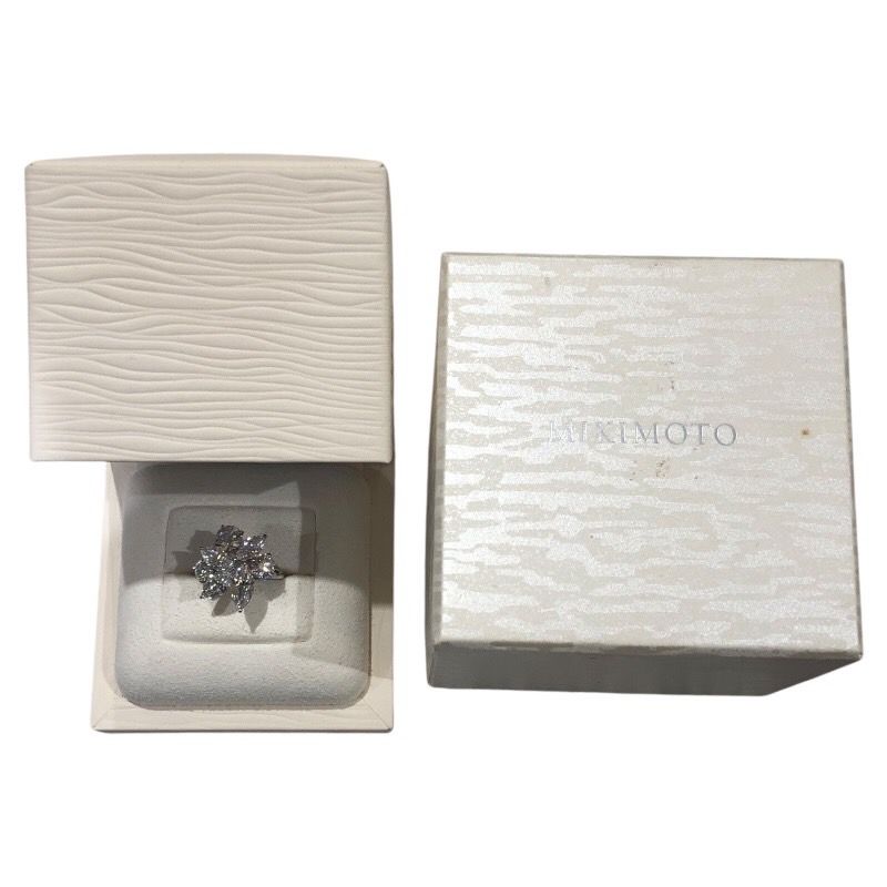 MIKIMOTO Platinum Diamond Ring - Exquisite Craftsmanship