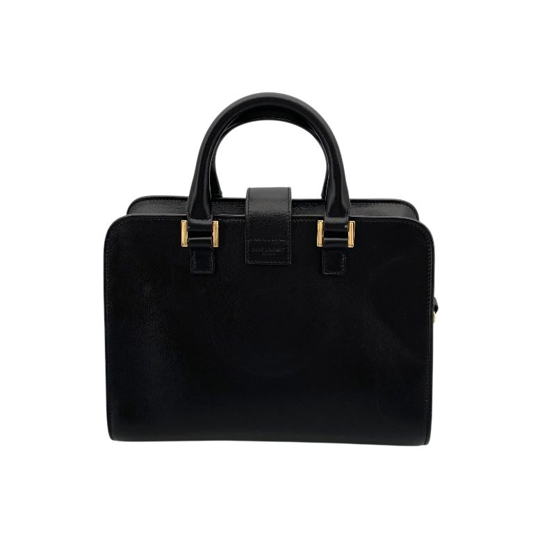 Saint Laurent Baby Cabas Black Leather Shoulder Bag - Timeless Elegance