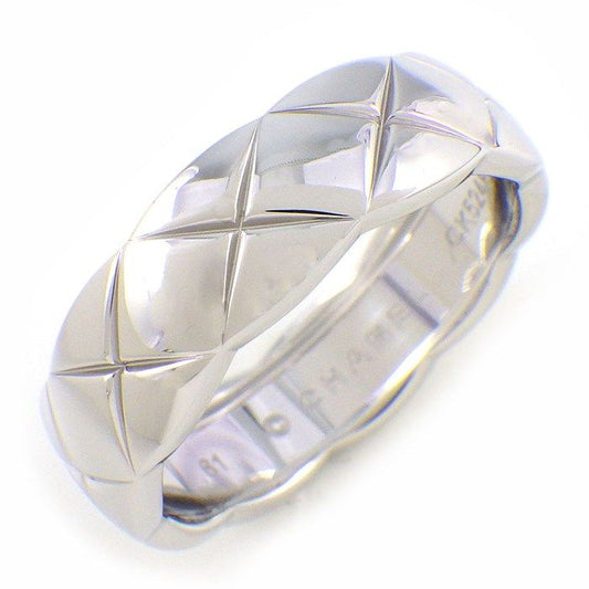 CHANEL Coco Crush Medium Ring in K18 White Gold - Size 21