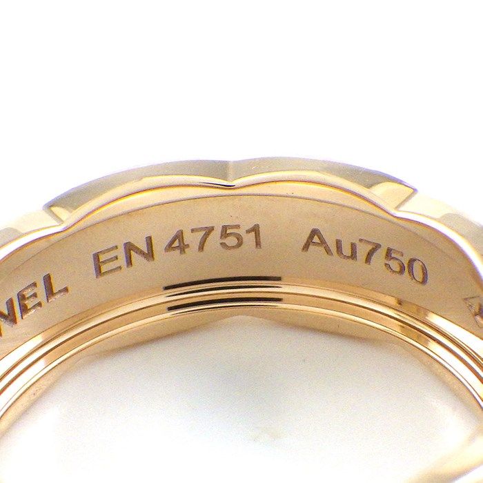 Chanel Coco Crush Medium Ring in K18 Beige Gold - Size 10