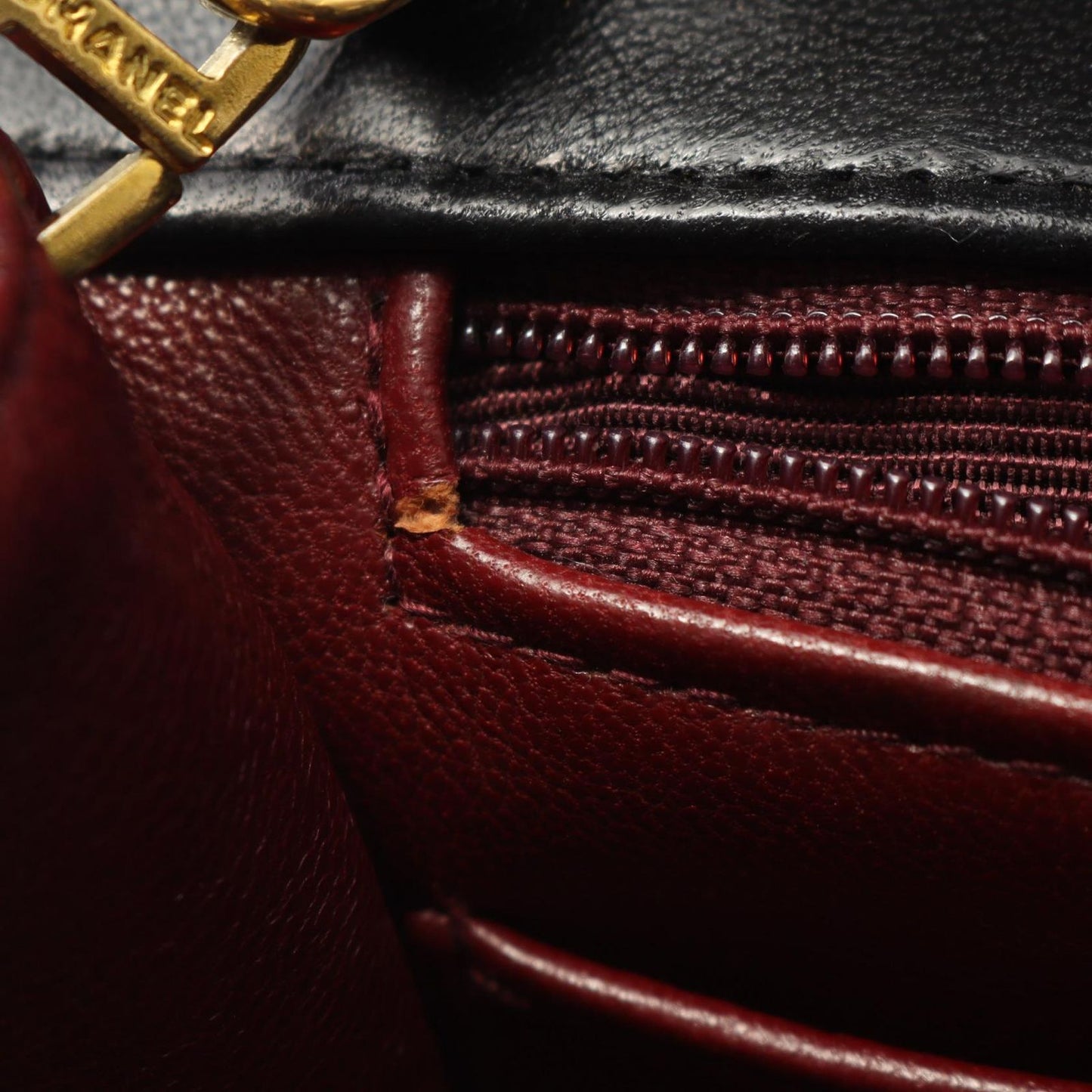 CHANEL Matelassé Diana Flap Shoulder Bag in Black Lambskin