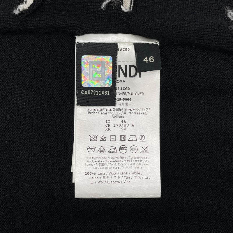 Fendi Black Wool Knit Vest - Timeless Elegance for Women