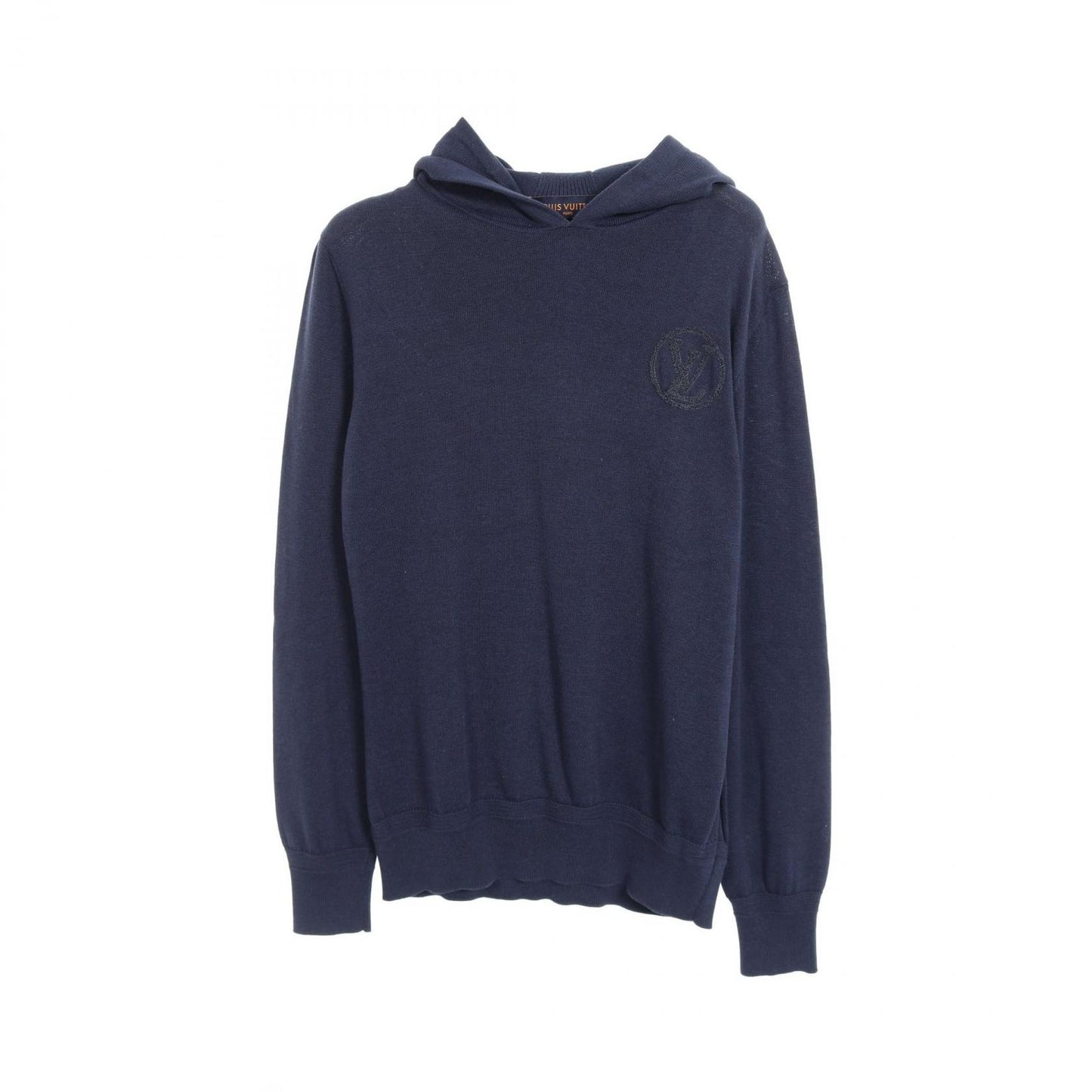 Louis Vuitton LV Circle Logo Hoodie - Navy Cotton, Size S