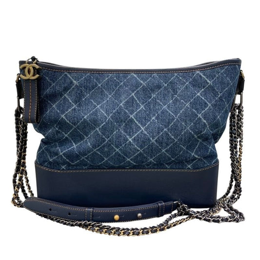 CHANEL Gabrielle Hobo Large Bag in Blue & Navy Denim/Leather