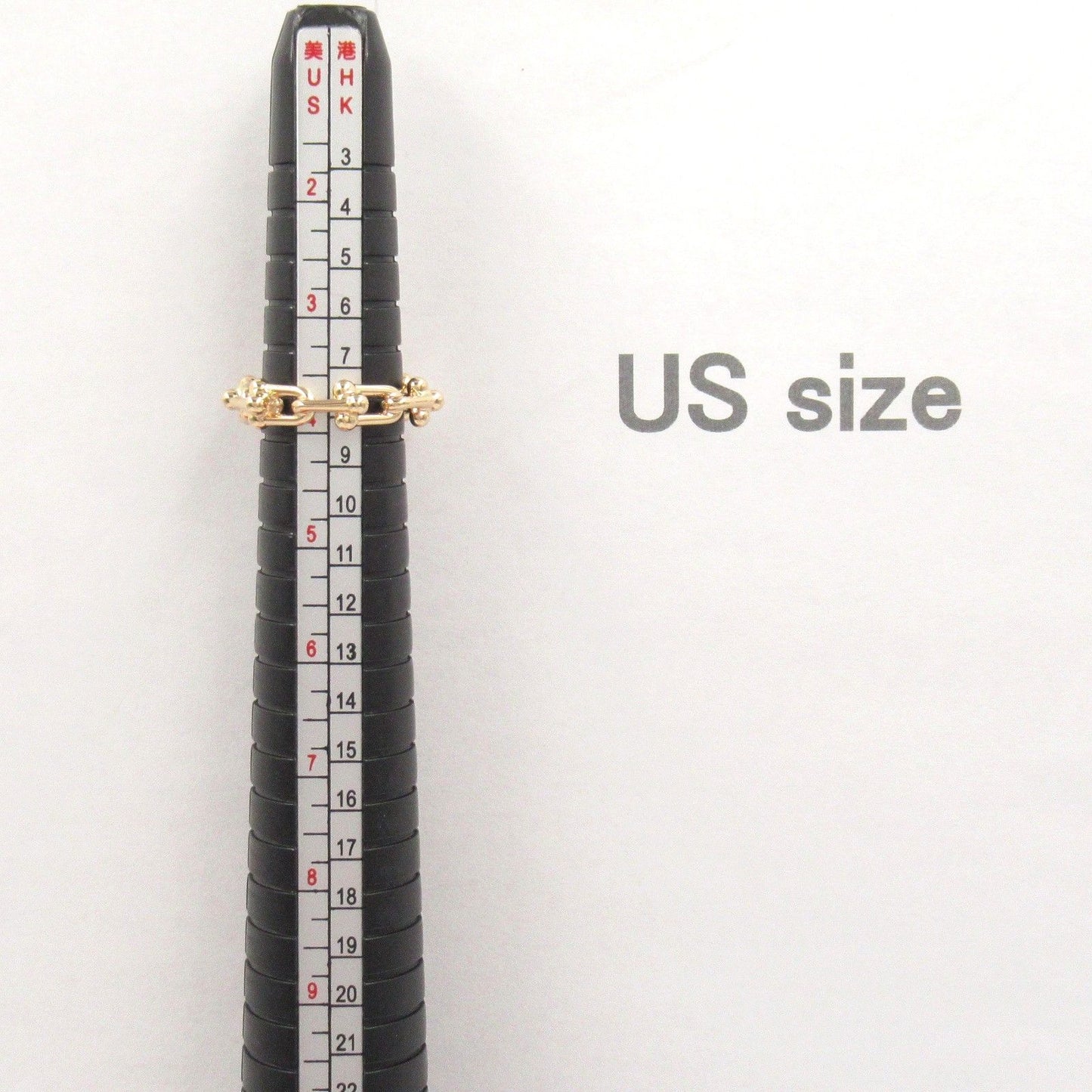 TIFFANY & CO Hardware Micro Ring in K18PG Pink Gold - Size 6