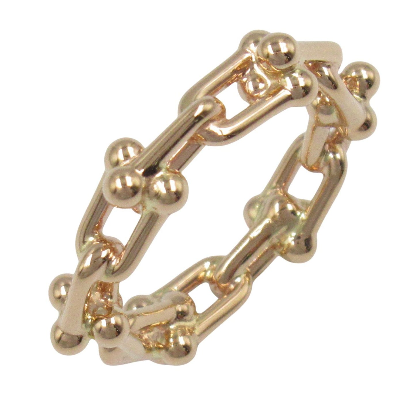 TIFFANY & CO Hardware Micro Ring in K18PG Pink Gold - Size 6