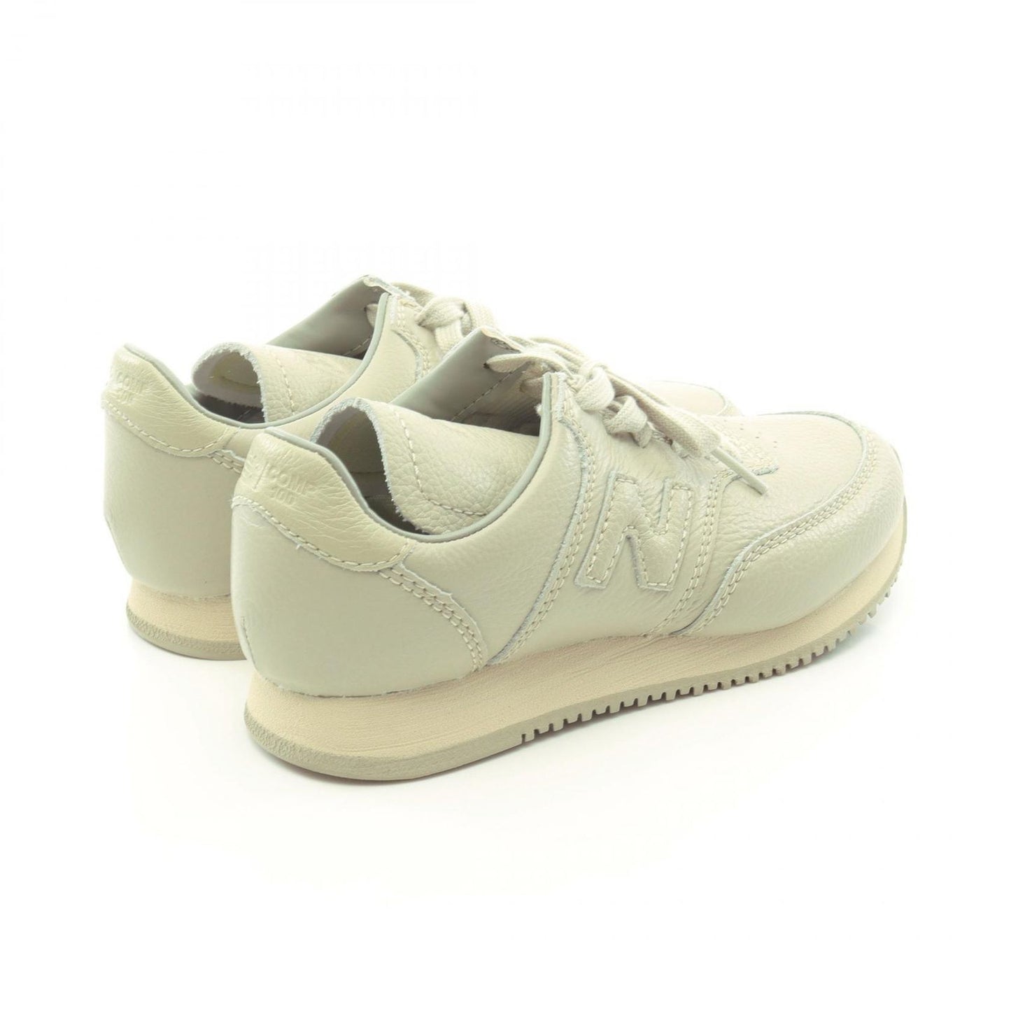 NEW BALANCE x AURALEE Leather Sneakers in Light Green - Exclusive Edition