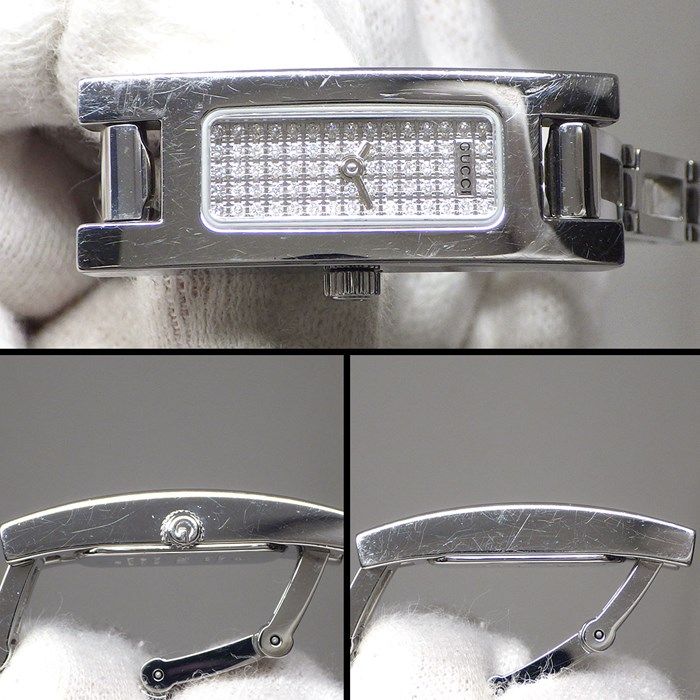 GUCCI 3900L Bangle Watch with Diamond Dial - Exquisite Craftsmanship