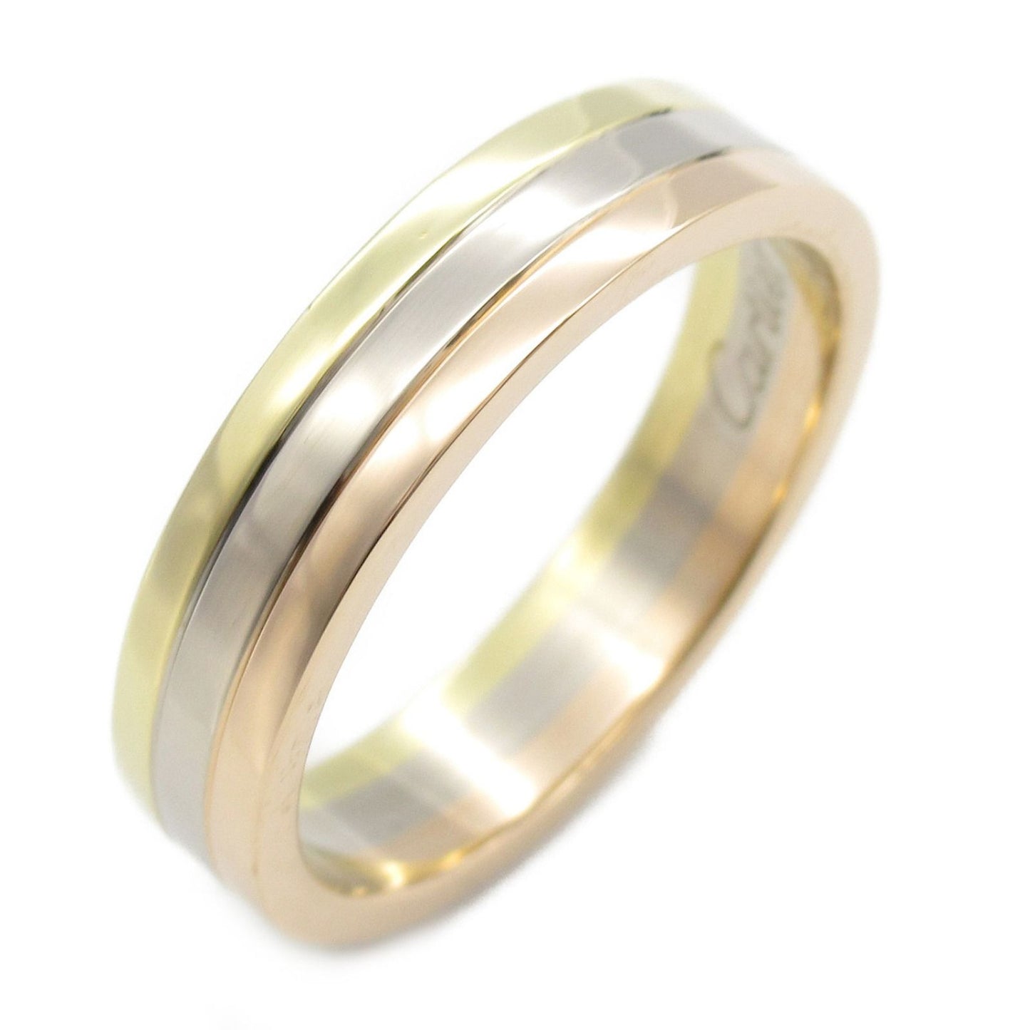 CARTIER Vendôme Ring in K18 Yellow & White Gold - Unisex Elegance