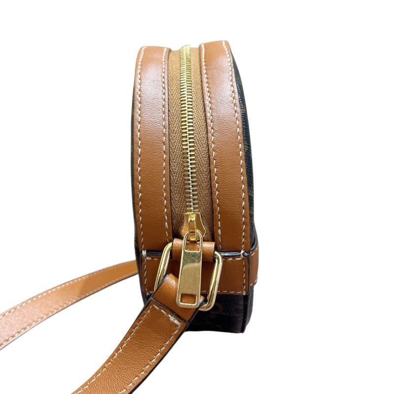 CELINE Triomphe Canvas Shoulder Bag - Brown Elegance