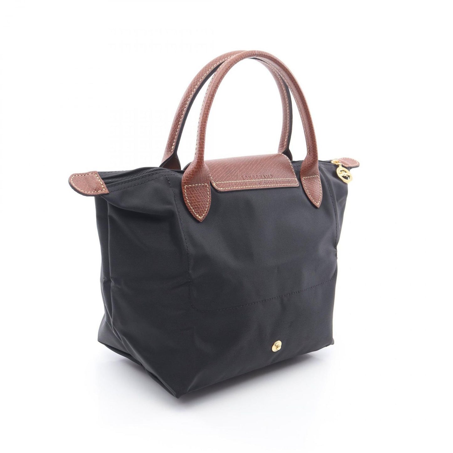 Longchamp Le Pliage Original S Handbag - Black Canvas & Leather