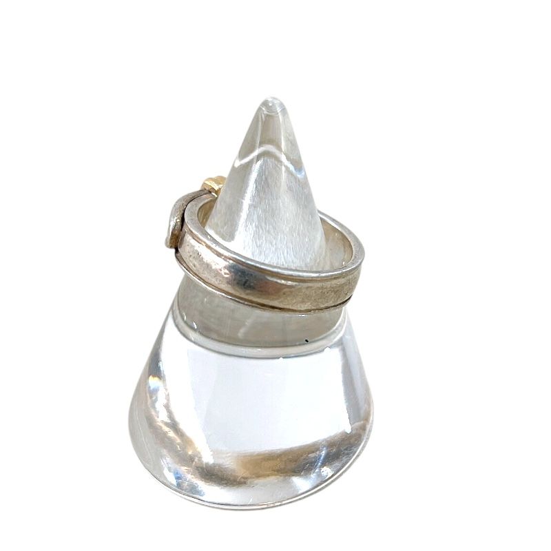 HERMES Sanchure Ring in Silver 925 & K18 Gold - Exquisite Craftsmanship