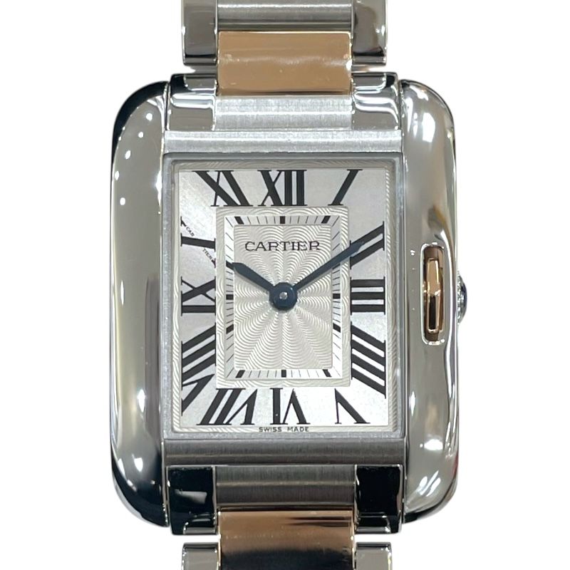 Cartier Tank Anglaise SM W5310019 Silver PG/SS Ladies Watch