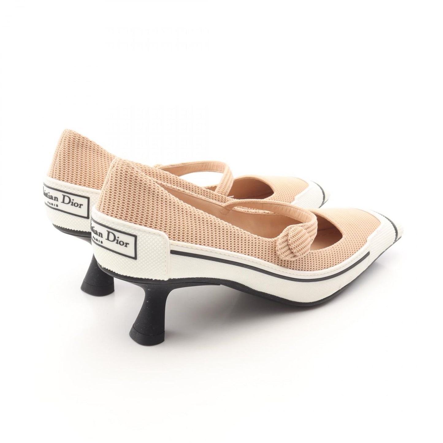 Dior D-Motion Beige Fabric Pumps - Exquisite Elegance