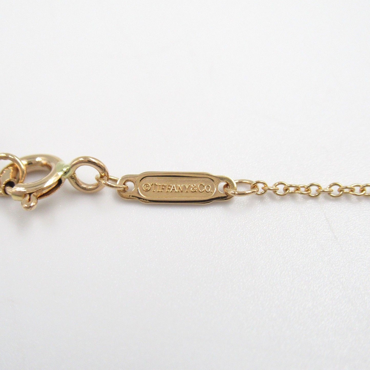 TIFFANY＆CO T Smile Small Necklace in K18PG - Exquisite Elegance