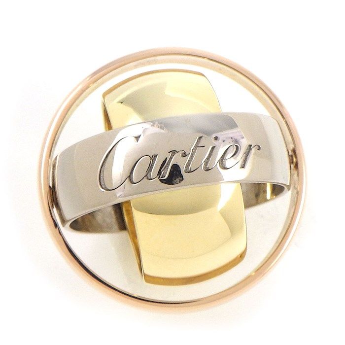 Cartier Trinity Ring - 18K Three-Color Gold, Size 8.5