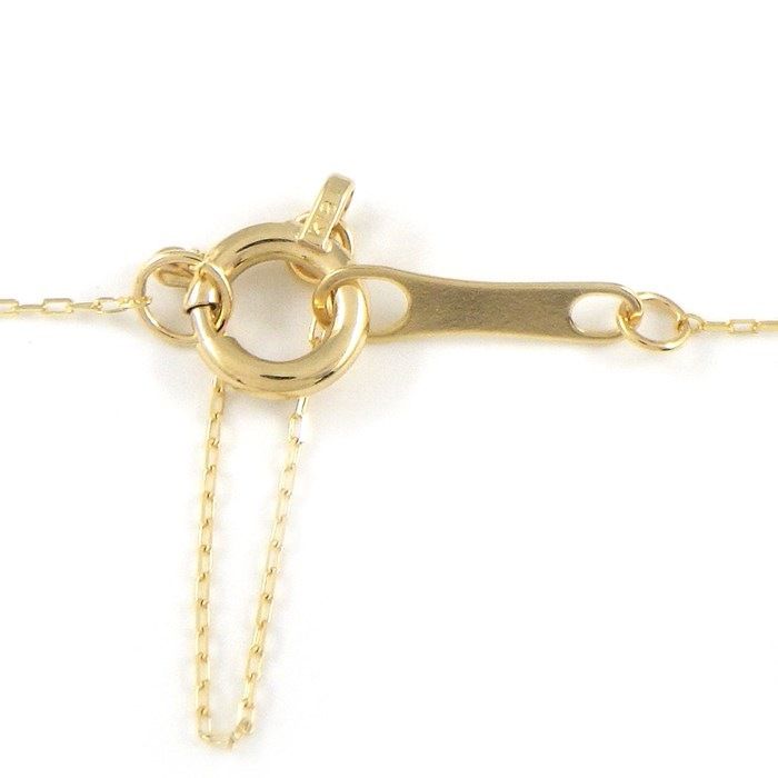 Mini Horseshoe Diamond Necklace in K18 Yellow Gold - 0.059ct