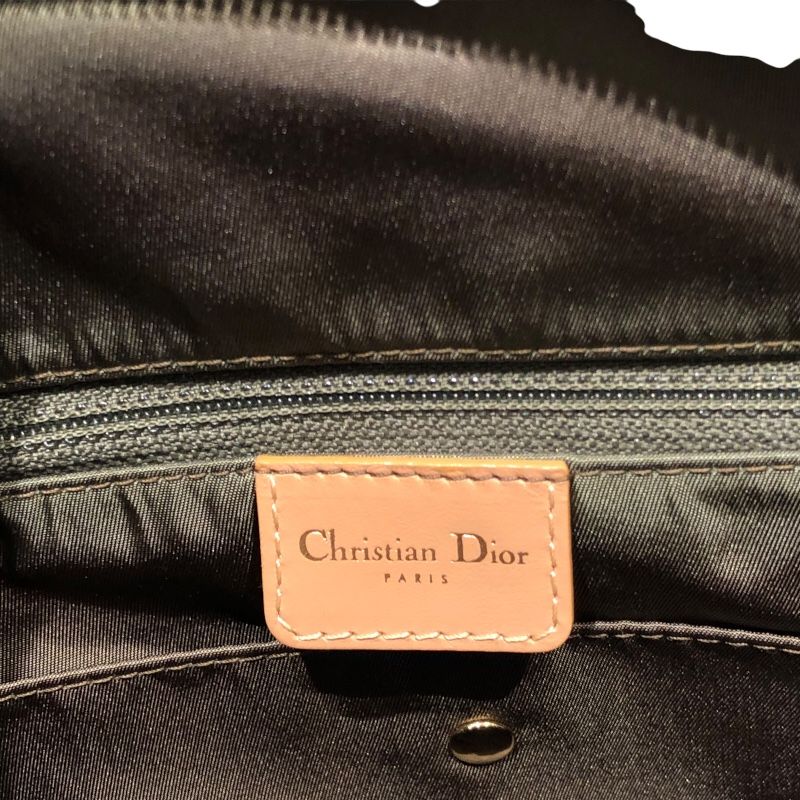 Christian Dior Double Saddle Tote Bag in Khaki Trotter Canvas