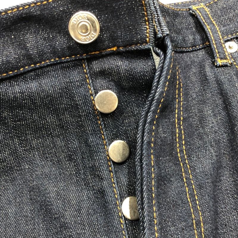 Christian Dior Oblique Denim Pants - Indigo Cotton, Size 34