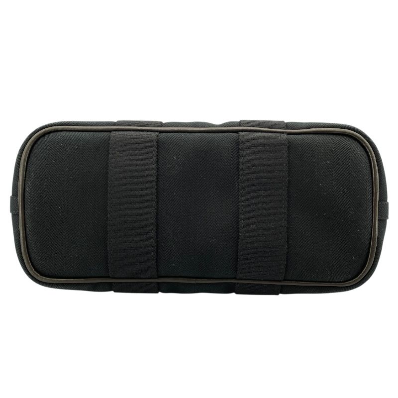 HERMES Valparaiso PM Black Handbag with Silver Hardware