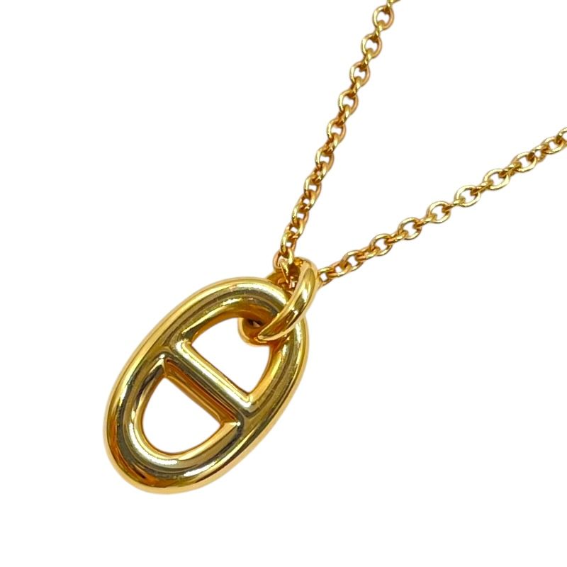 HERMES Chaine d'Ancre Flandor PM Necklace in Pink Gold