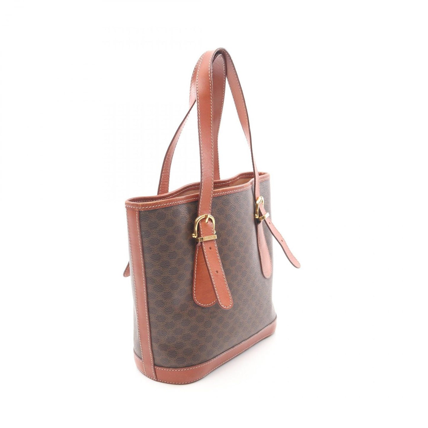 CELINE Macadam Brown Tote Bag - Timeless Elegance