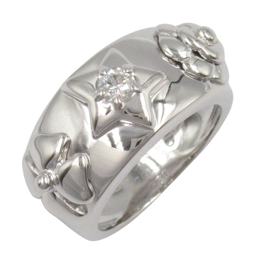 CHANEL Three Symbols Ring in 18K White Gold with Diamond