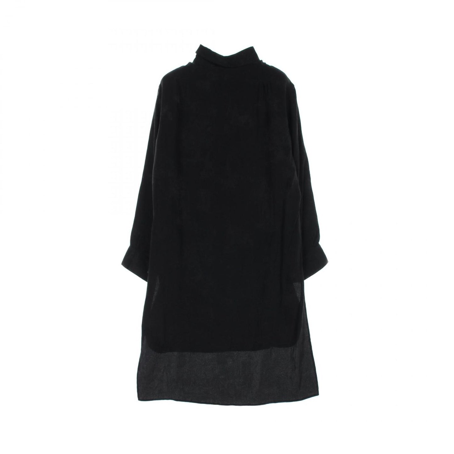 HERMES Black Silk Shirt Dress - Timeless Elegance