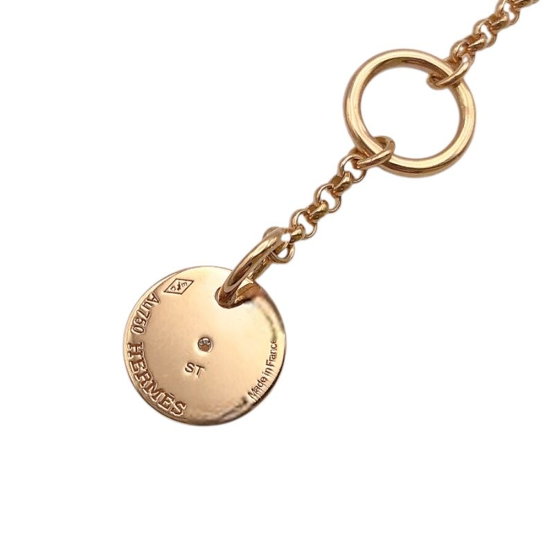 HERMES Gambard Diamond Bracelet in K18 Pink Gold - Exquisite Luxury