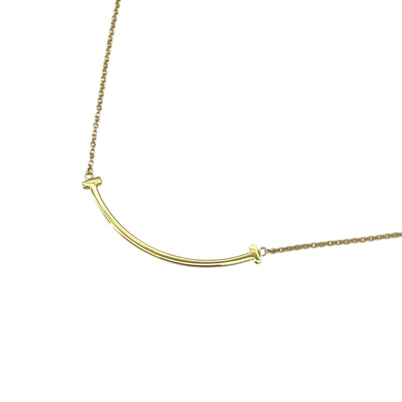 Tiffany & Co. T Smile Small Necklace in 750YG Gold