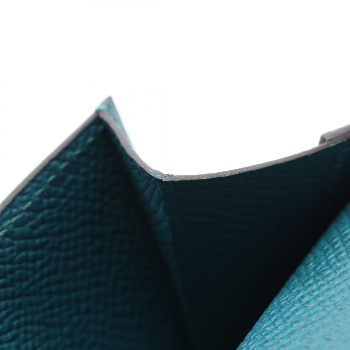 HERMES Kelly Pocket Compact Coin Case in Vert Vertigo