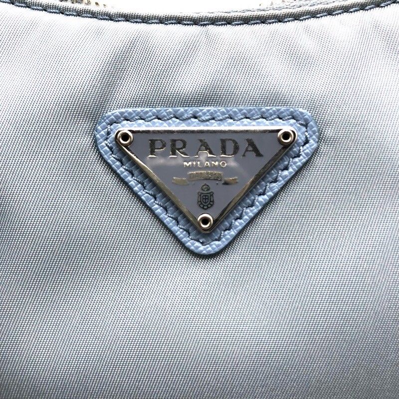 PRADA Re-Edition 2005 Light Blue Nylon Shoulder Bag
