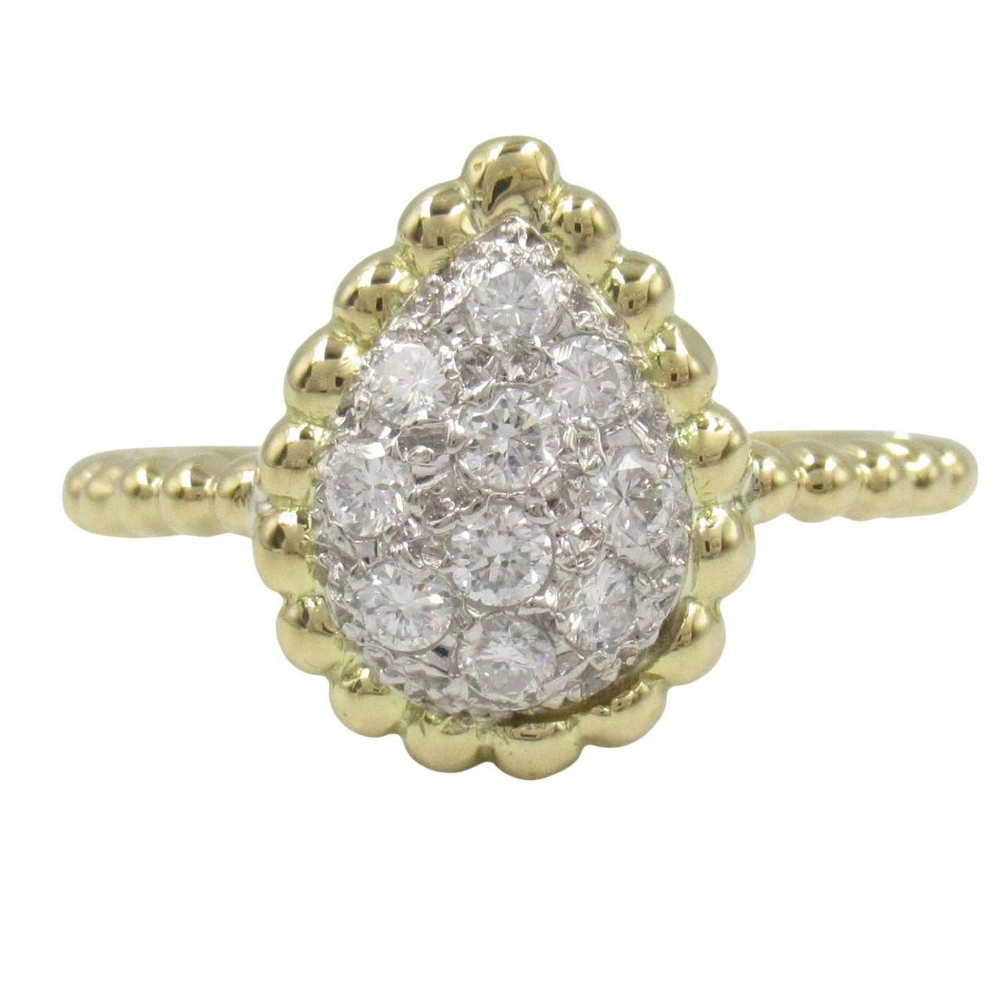 Exquisite K18 Yellow Gold Diamond Ring - 0.27ct Elegance