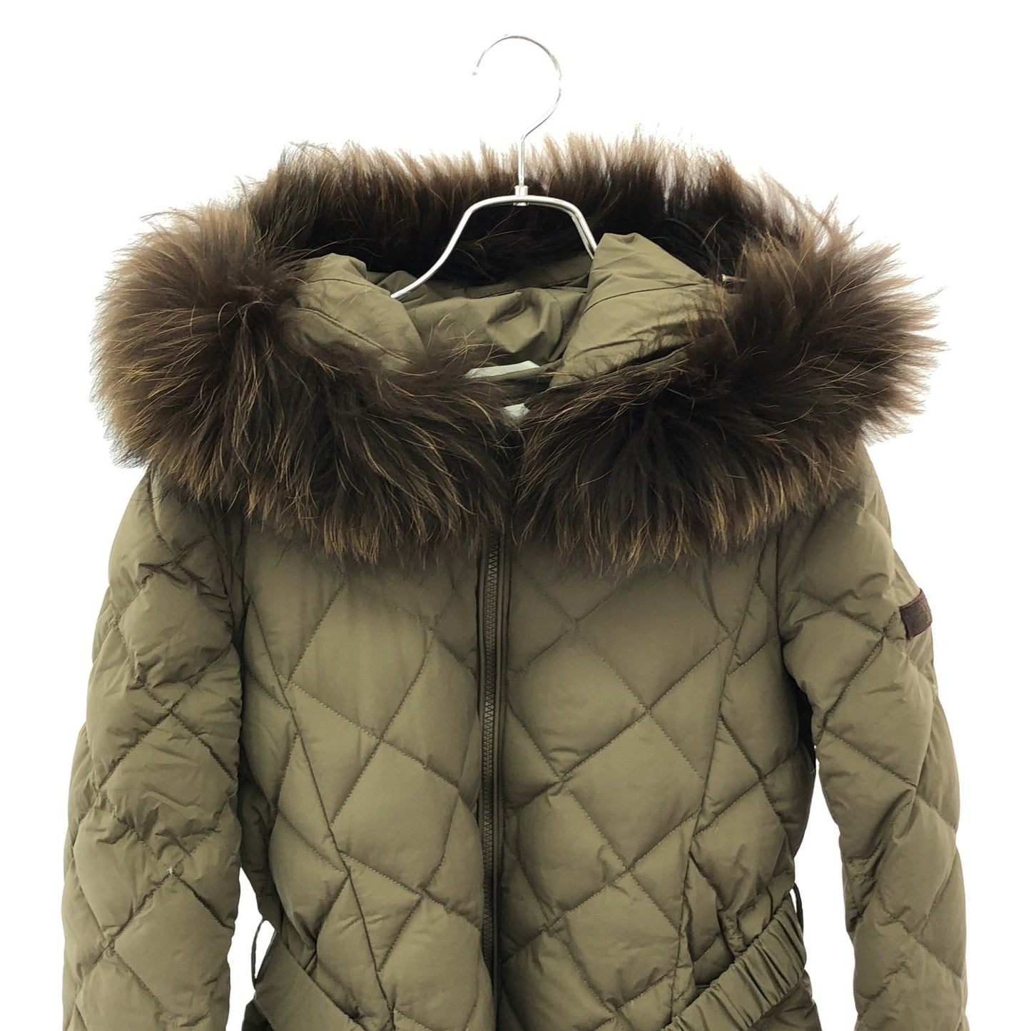 TATRAS Women's Down Coat in Olive Green - Exquisite Craftsmanship