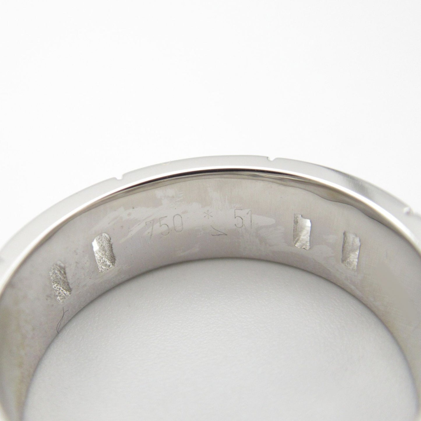 HERMES Hercules Ring in K18 White Gold - Unisex Elegance