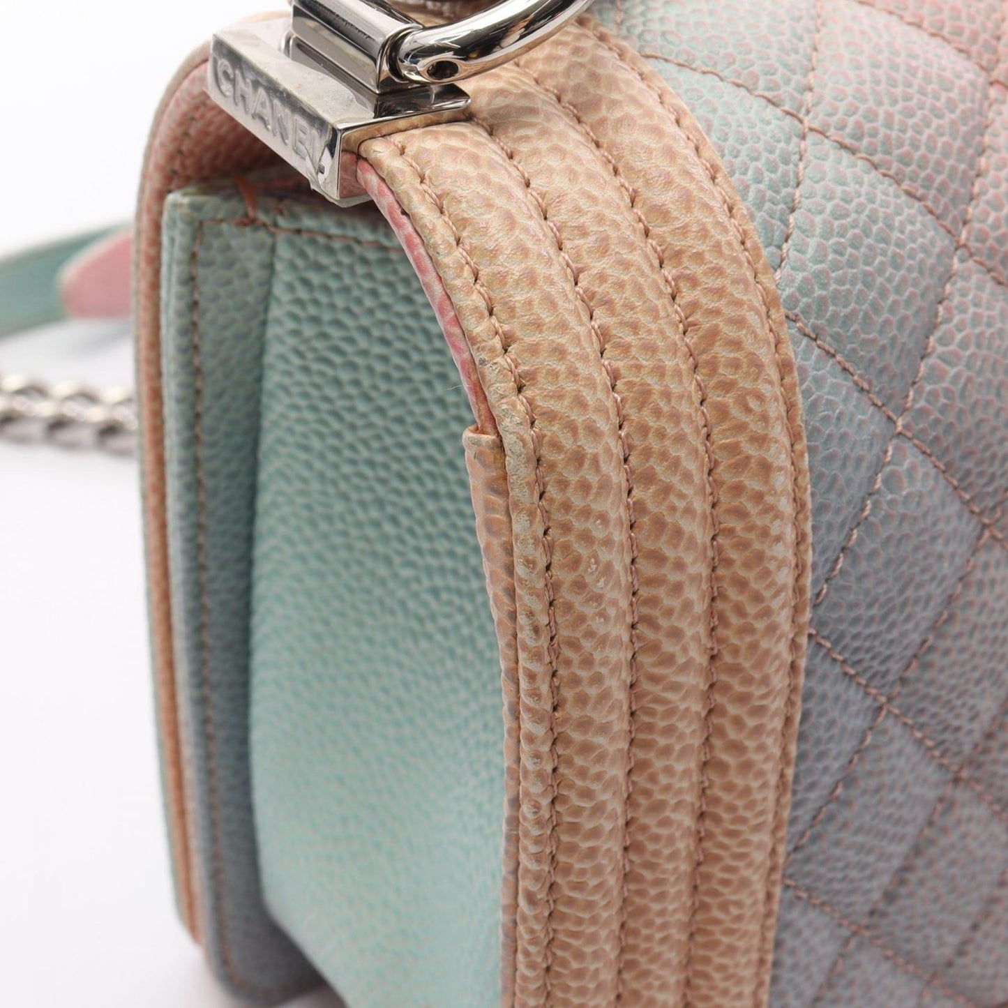 CHANEL Boy Chanel Rainbow Shoulder Bag - Exquisite Caviar Leather
