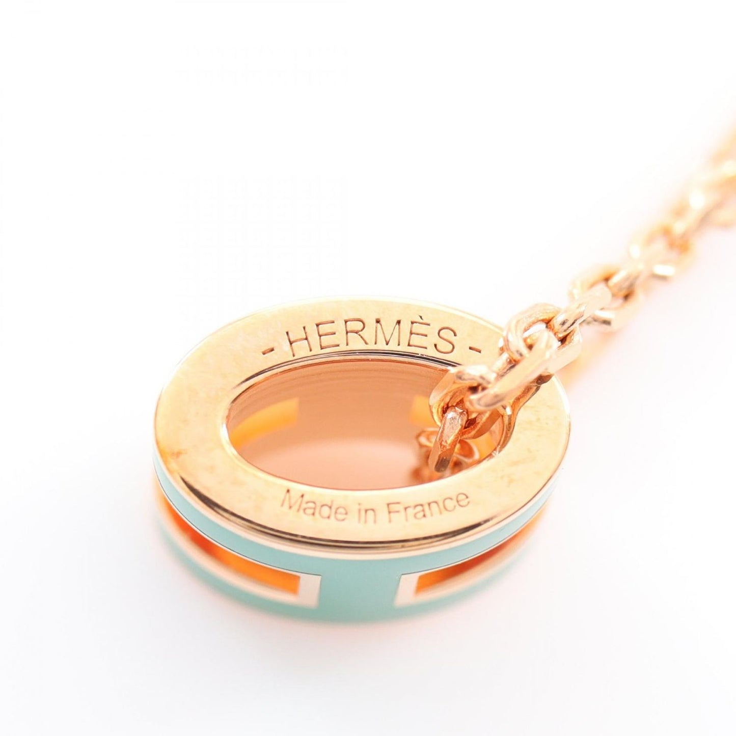HERMES Mini Pop H Necklace in Gold Plated Finish - Exquisite Craftsmanship