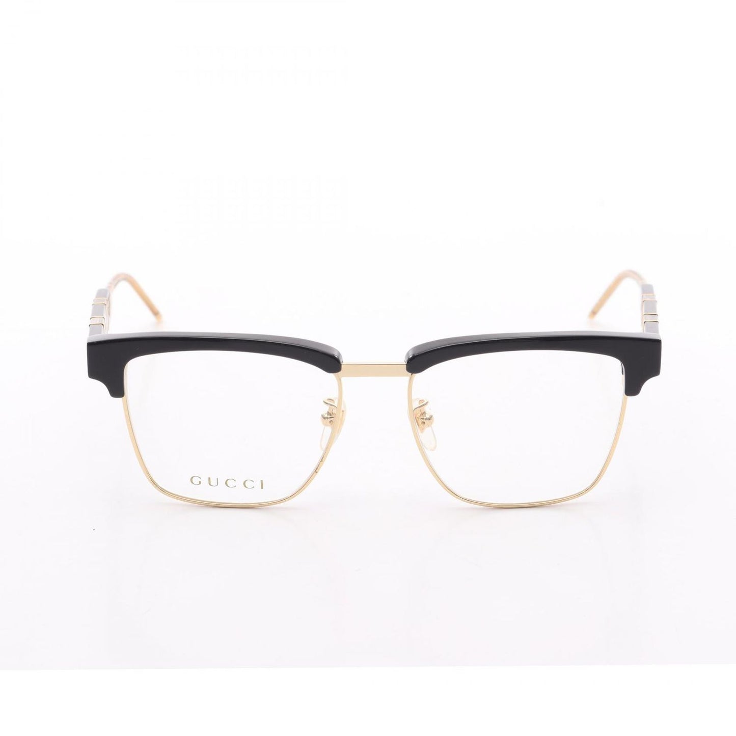 GUCCI Black & Gold Oversized Sunglasses - Timeless Elegance