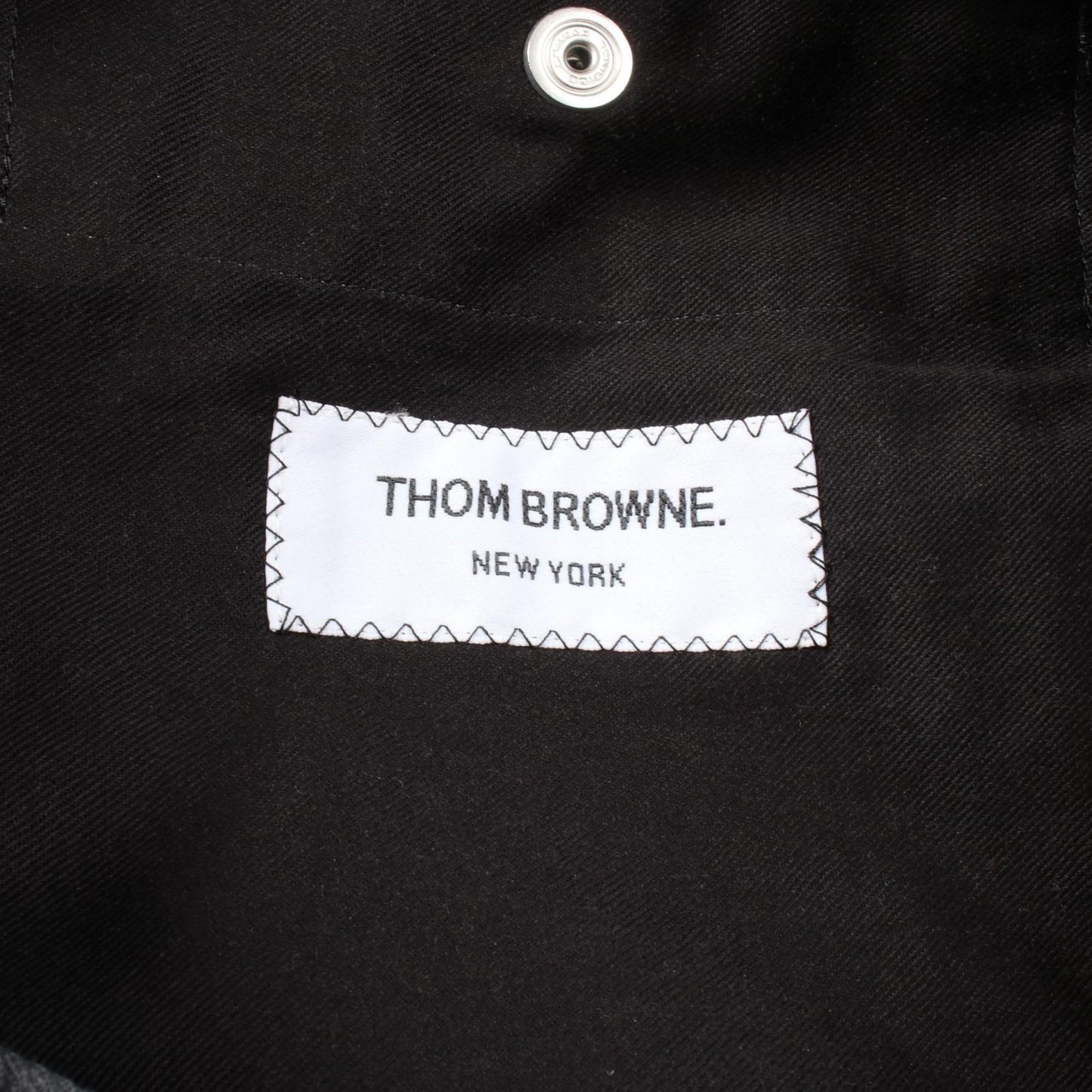 THOM BROWNE Men's Wool Pants - Elegant Gray & White Design