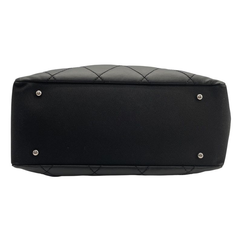 CHANEL Paris Biarritz Tote MM A34209 - Black with Silver Hardware