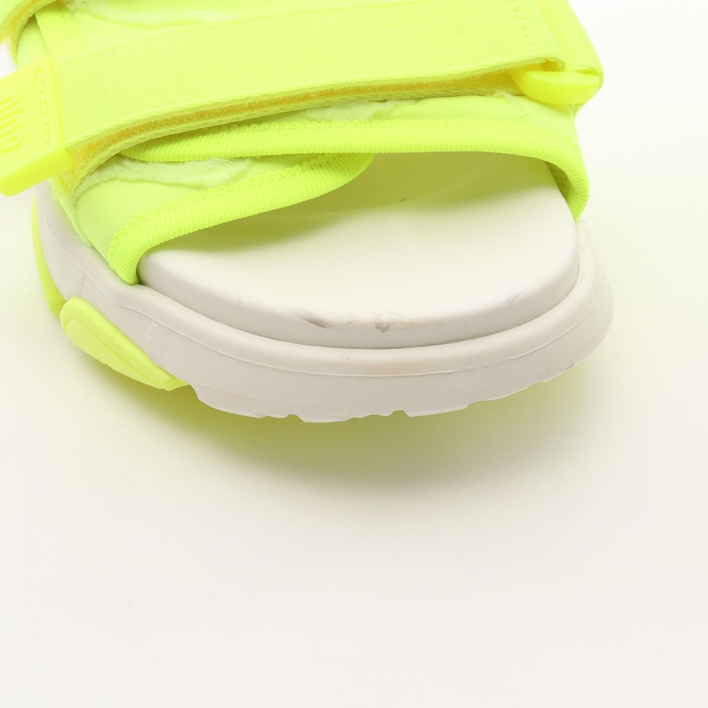 Dior Logo Sandals - Elegant White & Yellow Fabric Design