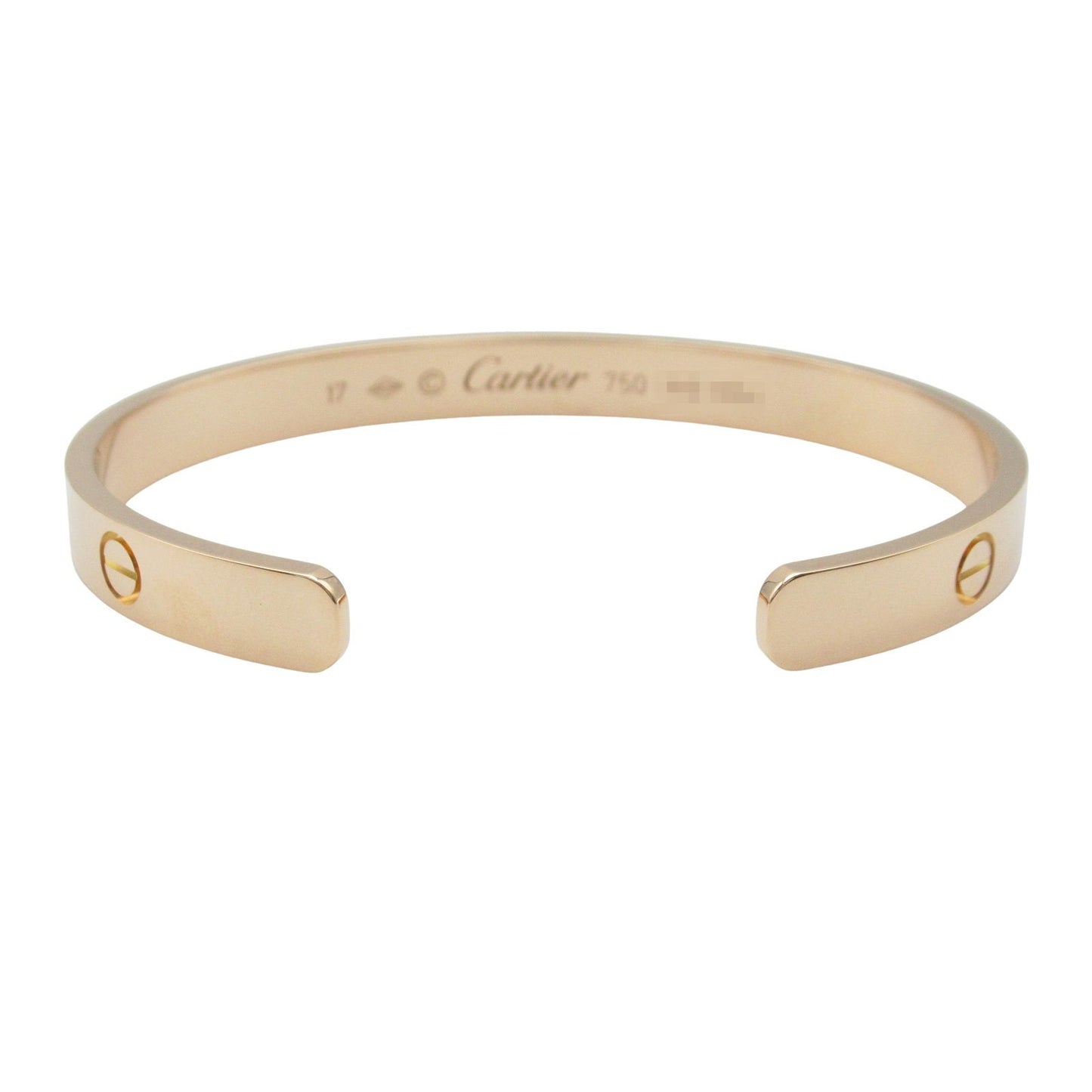 CARTIER Open Love Bracelet in K18 Pink Gold - Timeless Elegance