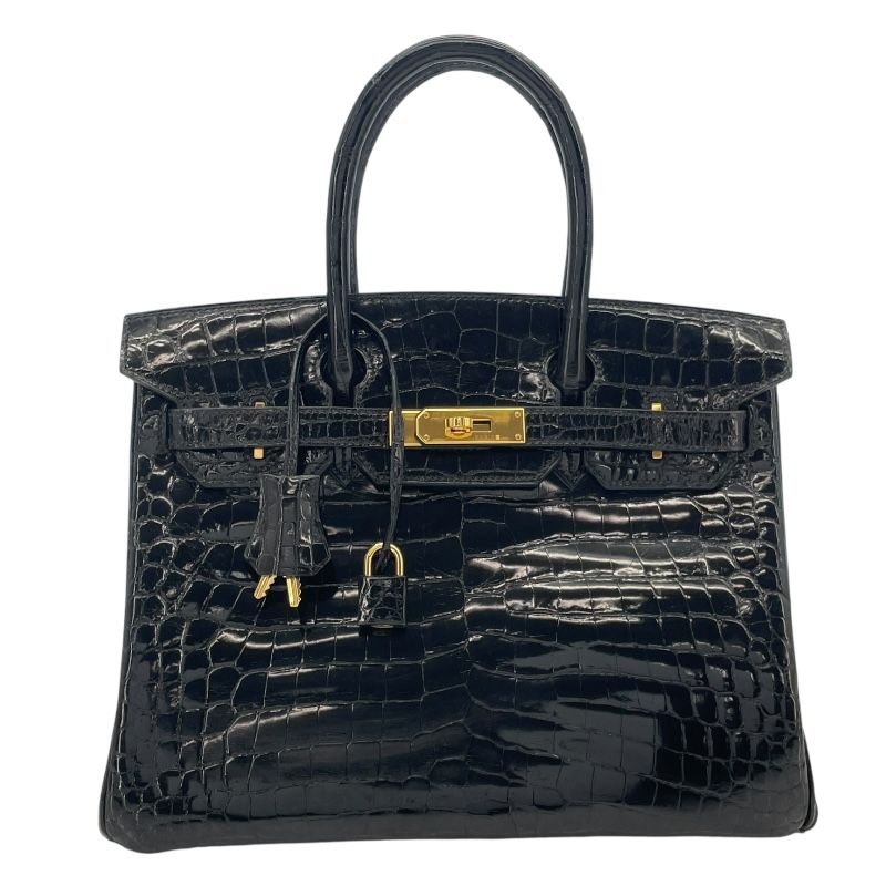 HERMES Birkin 30 Black Niloticus with Gold Hardware - Timeless Elegance