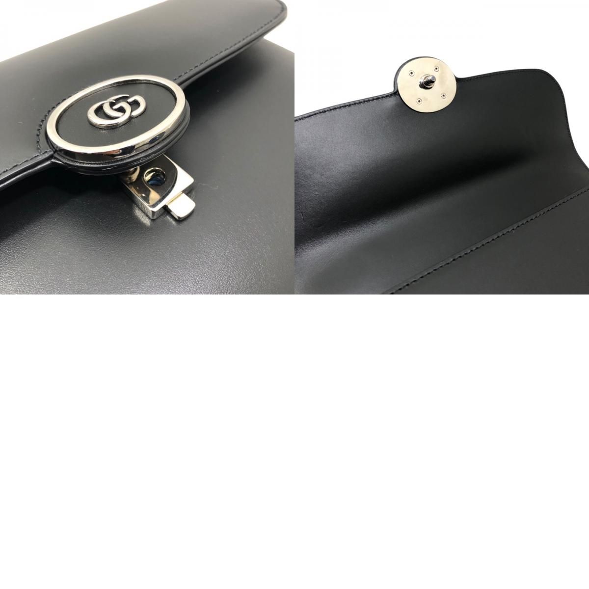 GUCCI Petit GG 2Way Shoulder Bag in Black Leather - Timeless Elegance