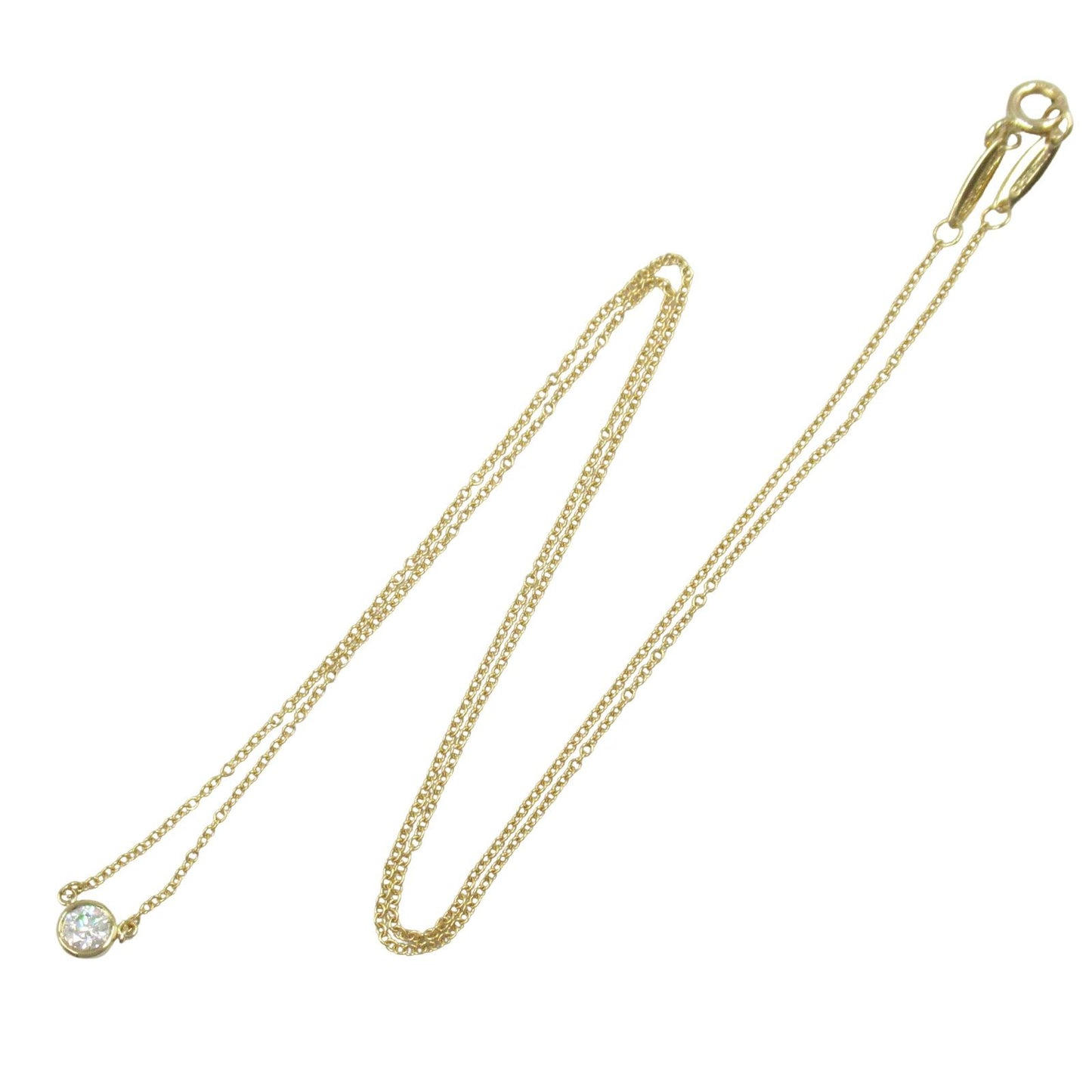 TIFFANY & CO. By the Yard Necklace in 18K Yellow Gold with Diamonds