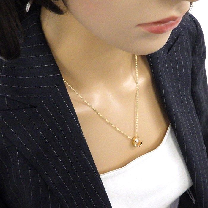 CHANEL Coco Crush Necklace with Diamonds in 18K Yellow Gold