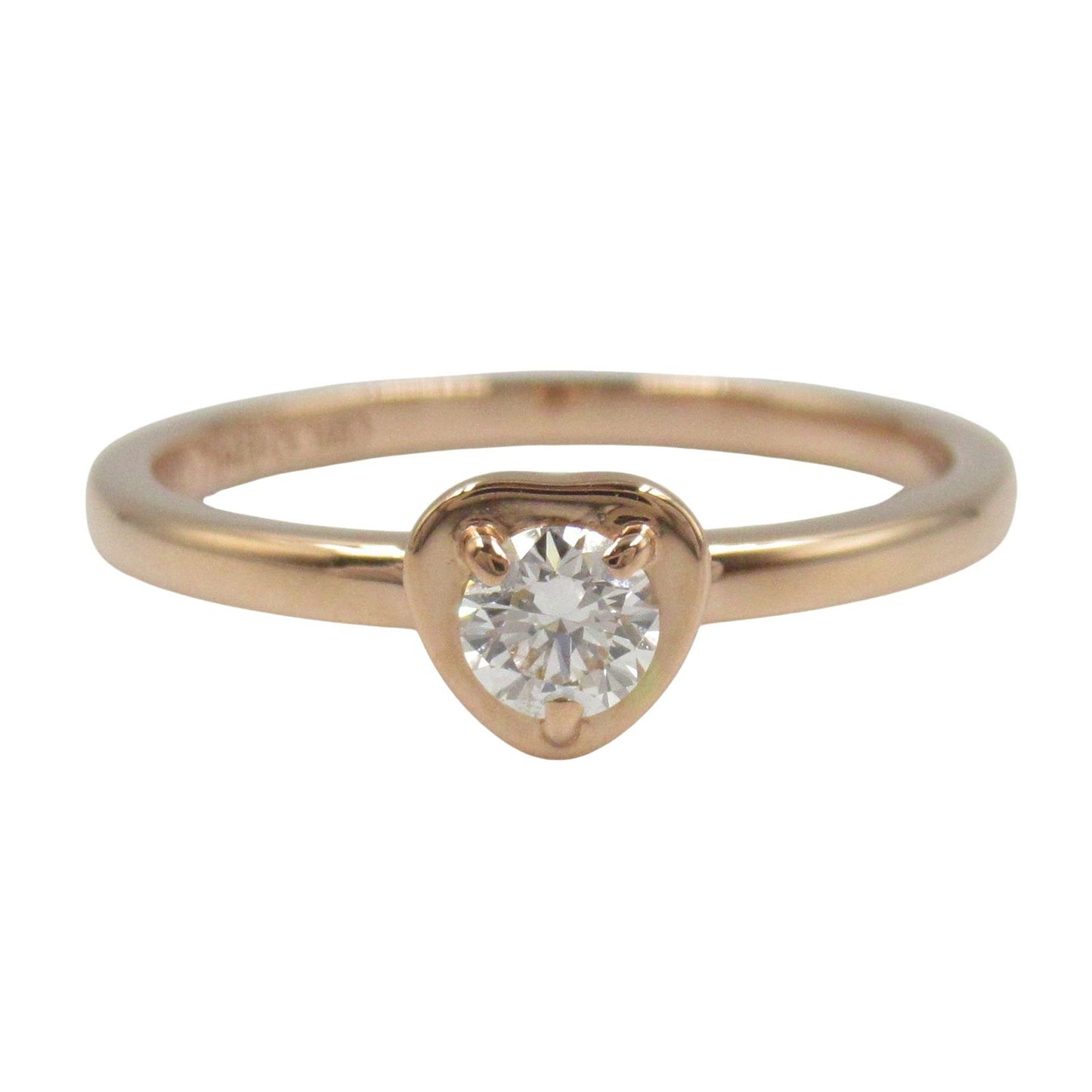CARTIER Heart Diamond Ring in 18K Pink Gold - Exquisite Elegance