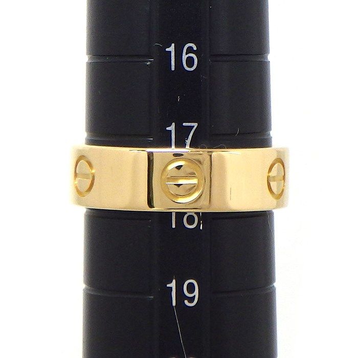Cartier Love Ring Classic Model B4084658 in K18 Yellow Gold